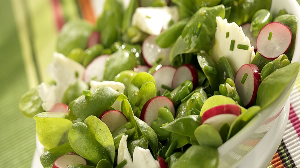 Salade végétarienne printanière