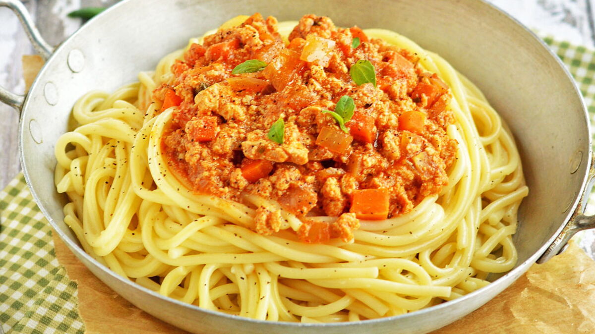 Pâtes à la bolognaise au tofu découvrez les recettes de cuisine de
