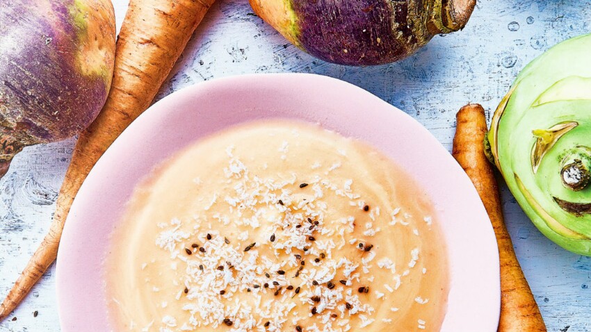 Soupe De Panais Et Rutabaga Au Lait De Coco Decouvrez Les Recettes De Cuisine De Femme Actuelle Le Mag