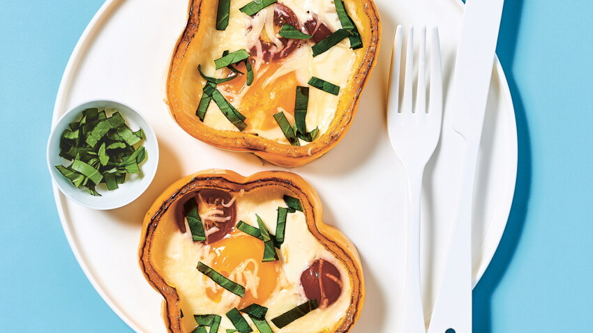 œuf En Cocotte De Poivron En 7 Minutes Decouvrez Les Recettes De Cuisine De Femme Actuelle Le Mag