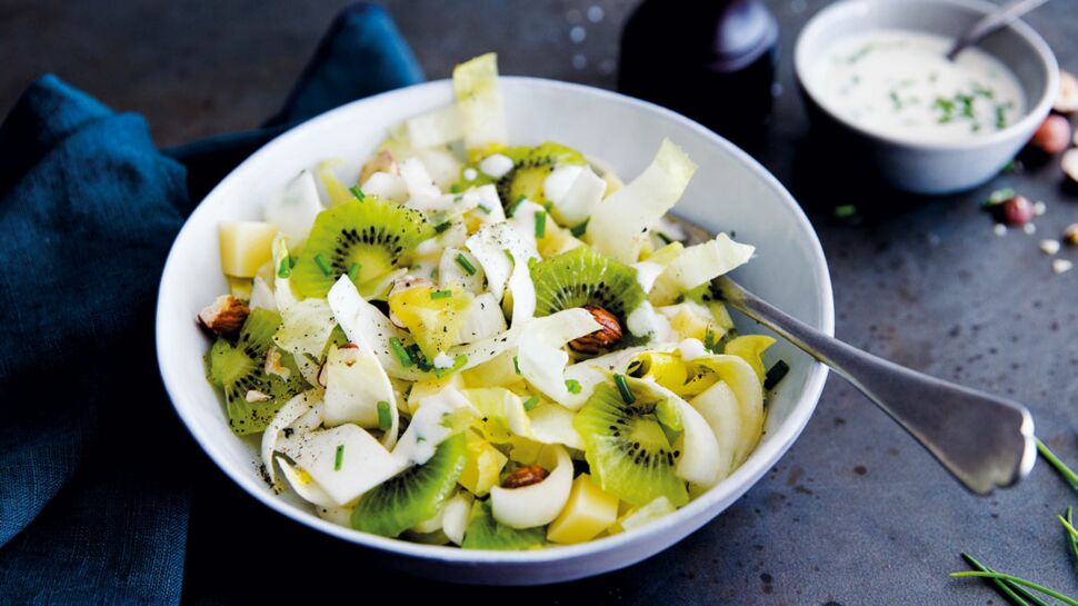 Salade d'endives aux kiwis