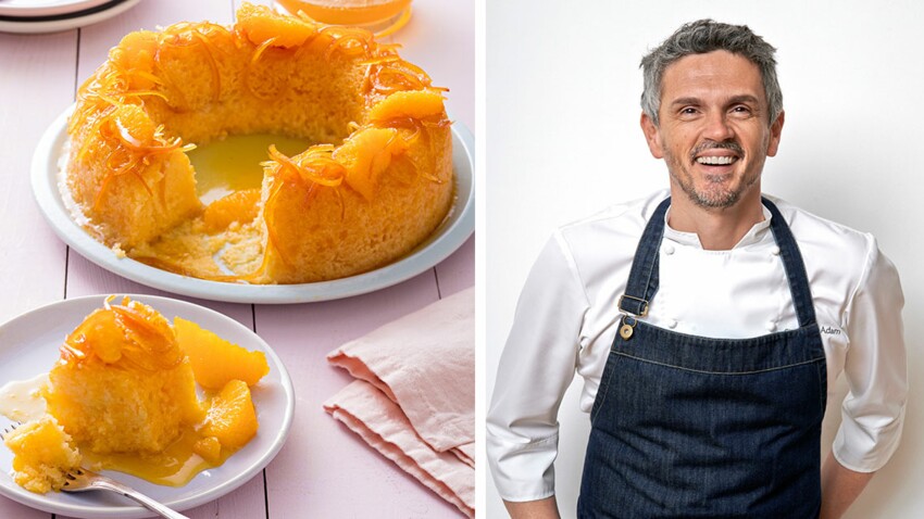Gateau Citron Orange Comme Un Baba De Christophe Adam Decouvrez Les Recettes De Cuisine De Femme Actuelle Le Mag