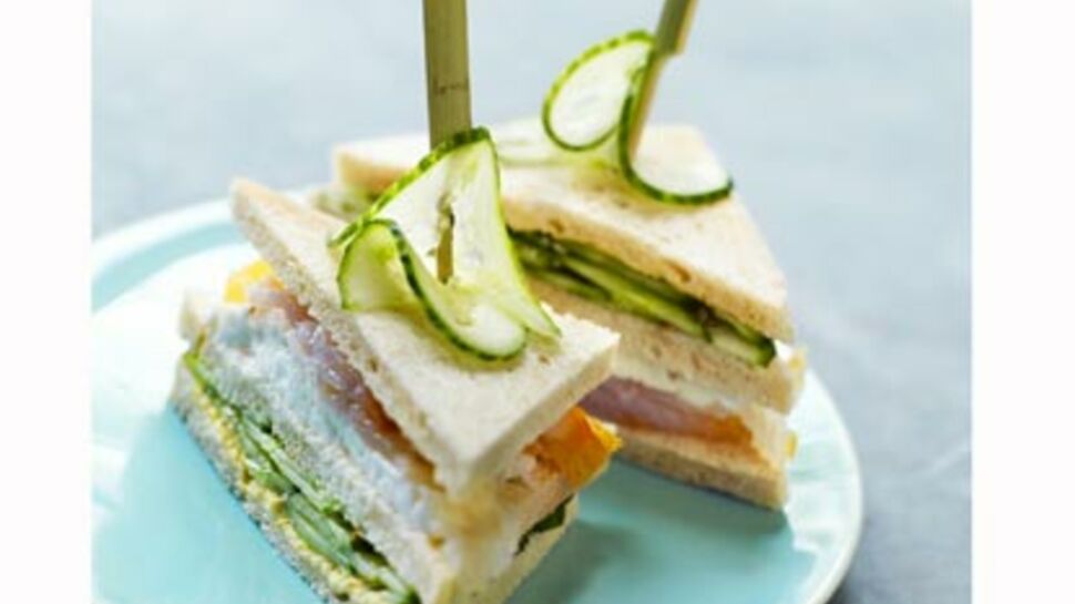 Club sandwich Concombre/ Mozzarella/ Haddock