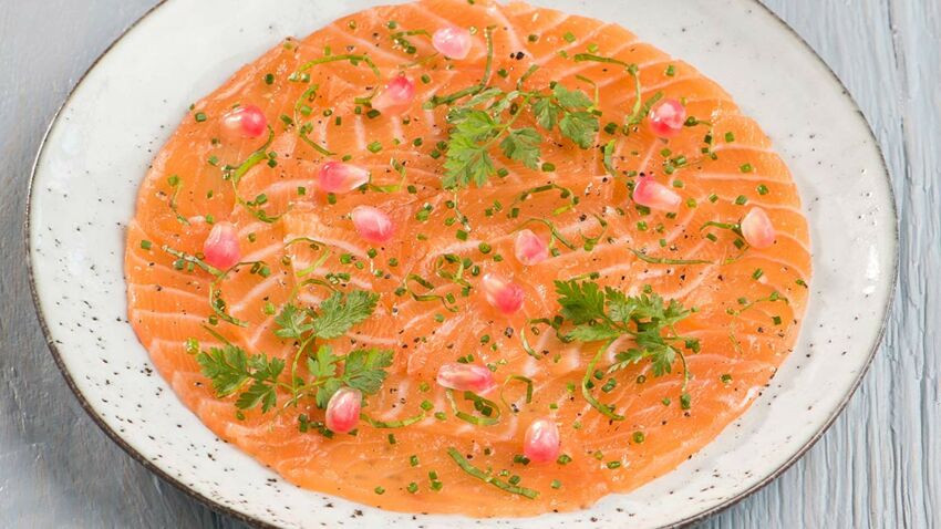 Recipe : Carpaccio de saumon frais - Goody