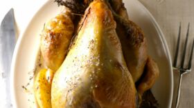 Chermoula de poulet fermier d'Auvergne en crapaudine et taboulé