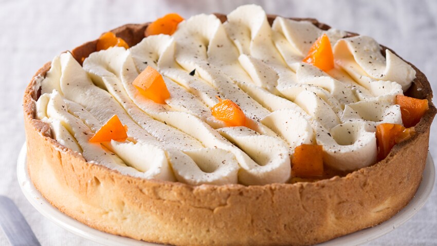 Tarte Aux Peches Abricots Nectarines Et Creme Vanille Decouvrez Les Recettes De Cuisine De Femme Actuelle Le Mag