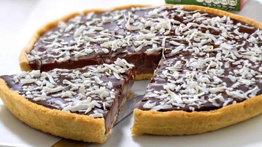 Tarte Au Chocolat Caramel Beurre Sale Et Lait De Coco Decouvrez Les Recettes De Cuisine De Femme Actuelle Le Mag