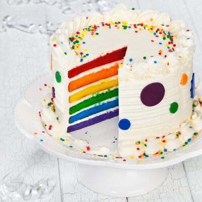 Gâteau arc-en-ciel pour un anniversaire de fille ou de garçon : découvrez  les recettes de cuisine de Femme Actuelle Le MAG