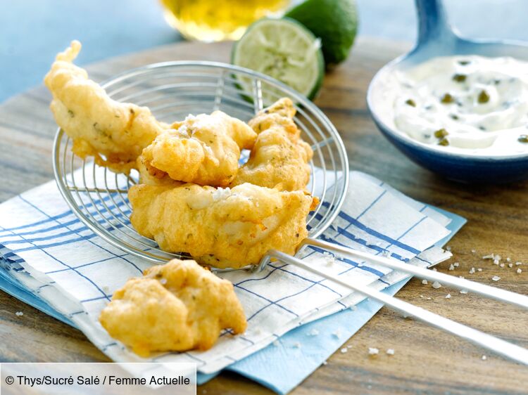 Beignets de poisson à la bière, sauce au yaourt facile et rapide ...
