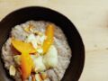 Porridge de chia et semoule, aux agrumes et au gingembre