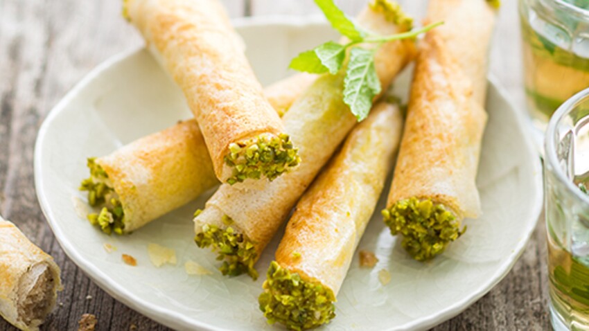 Cigares Amandes Pistaches Et Miel Decouvrez Les Recettes De Cuisine De Femme Actuelle Le Mag