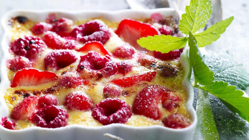 Gratin De Fruits Rouges Decouvrez Les Recettes De Cuisine De Femme Actuelle Le Mag