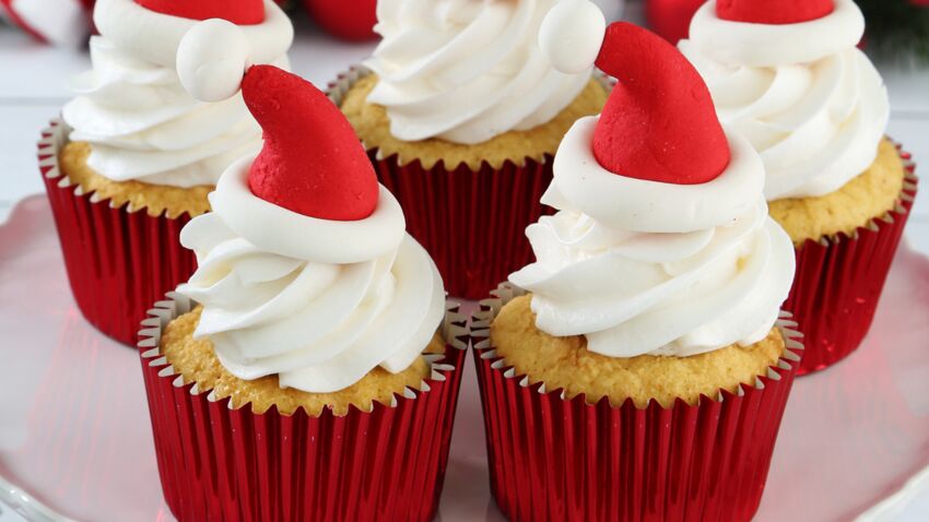 Caissettes cupcake Pere Noël rouge - Univers Cake