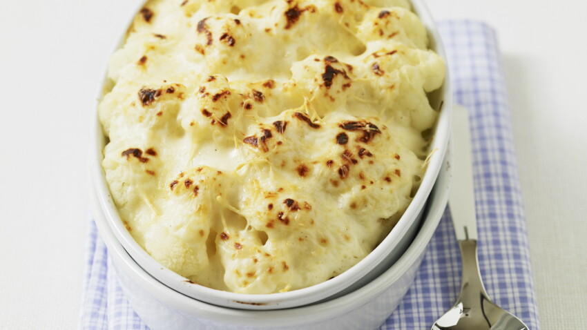 Gratin De Chou Fleur Et Bechamel Facile Et Rapide Decouvrez Les Recettes De Cuisine De Femme Actuelle Le Mag