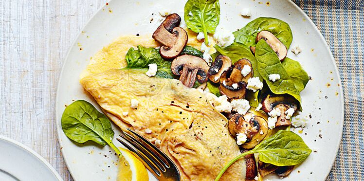 Omelette Champignons Feta Et Epinards Decouvrez Les Recettes De