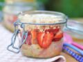 Crumble rhubarbe-fraise