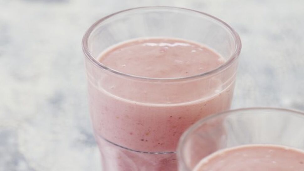 Milk-shake fraise et vanille