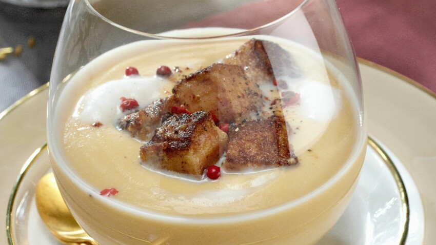 Veloute De Topinambours Au Foie Gras Decouvrez Les Recettes De Cuisine De Femme Actuelle Le Mag