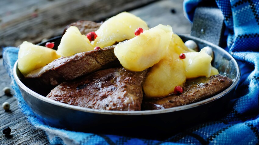 Foie De Veau Aux Pommes En L Air Decouvrez Les Recettes De Cuisine De Femme Actuelle Le Mag