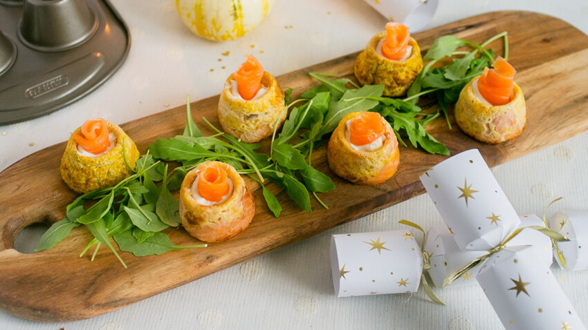 Petits Flans De Potiron Au Saumon Fume Decouvrez Les Recettes De Cuisine De Femme Actuelle Le Mag