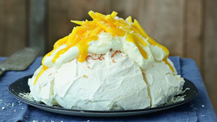 Pavlova Noix De Coco Et Mangue Decouvrez Les Recettes De Cuisine De Femme Actuelle Le Mag