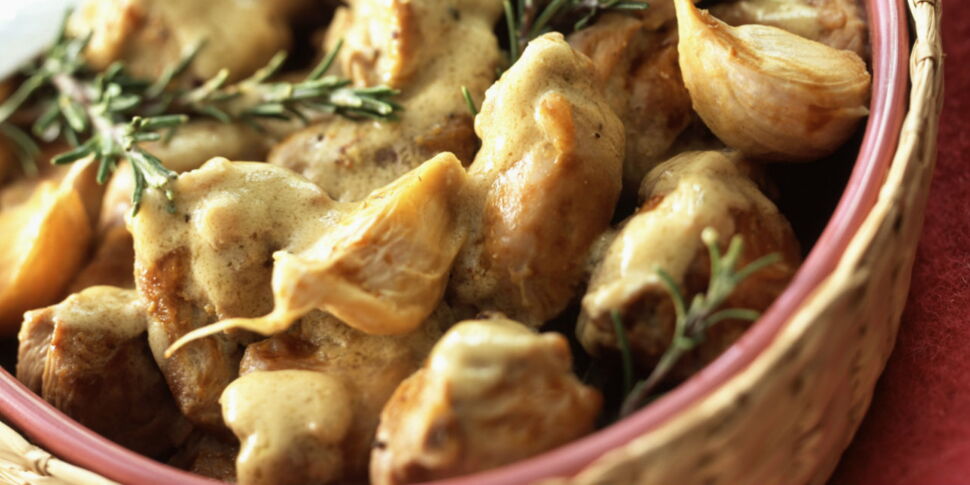 Sauté De Dinde Au Vin Blanc Et Moutarde