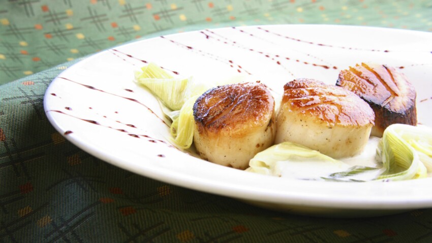 Coquilles Saint Jacques Aux Poireaux Decouvrez Les Recettes De Cuisine De Femme Actuelle Le Mag