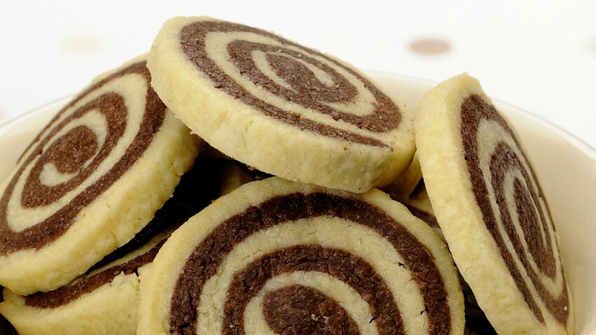 Biscuits Escargots Vanille Chocolat Decouvrez Les Recettes De Cuisine De Femme Actuelle Le Mag