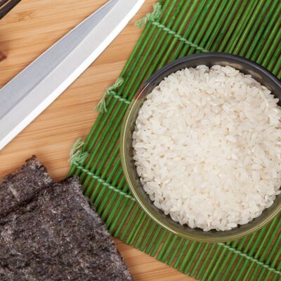 Riz japonais au vinaigre de riz pour sushi et maki - Recette i