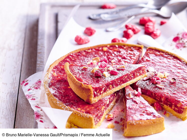 Tarte Aux Pralines Roses Decouvrez Les Recettes De Cuisine De Femme Actuelle Le Mag