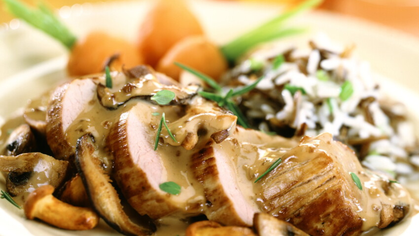 Filet mignon de porc aux champignons rapide : découvrez les recettes de