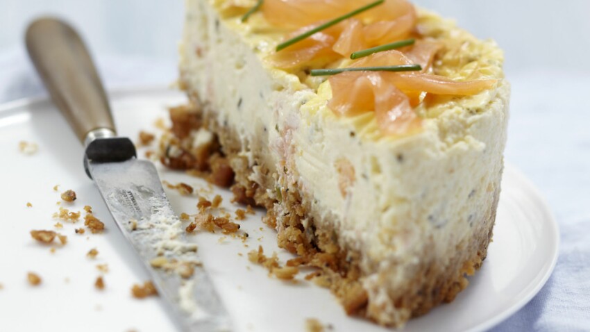 Cheesecake Au Fromage Frais Et Saumon Fume Decouvrez Les Recettes De Cuisine De Femme Actuelle Le Mag