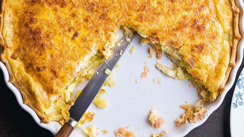 Quiche aux poireaux et saumon fumé XXL : découvrez les recettes de ...