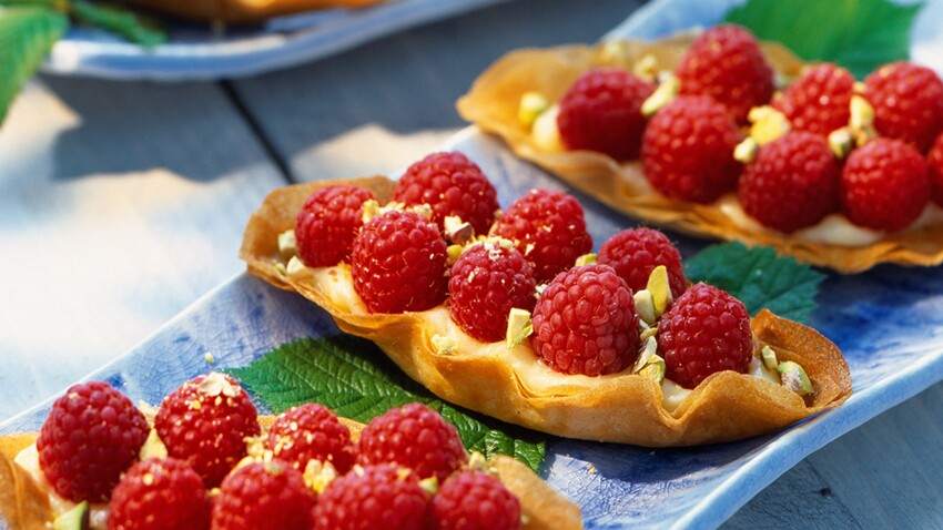 Croustillant Aux Framboises Decouvrez Les Recettes De Cuisine De Femme Actuelle Le Mag