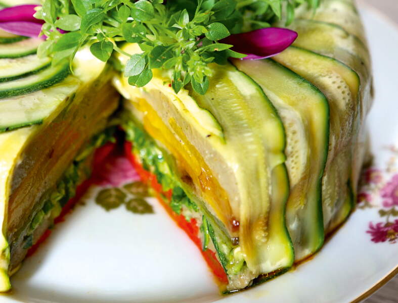 Les terrines végétariennes de l'été de la fraîcheur et de la