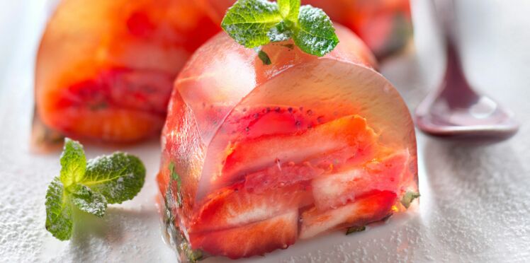 Aspic De Fraises à La Menthe En Gelée De Thé Vert Découvrez Les