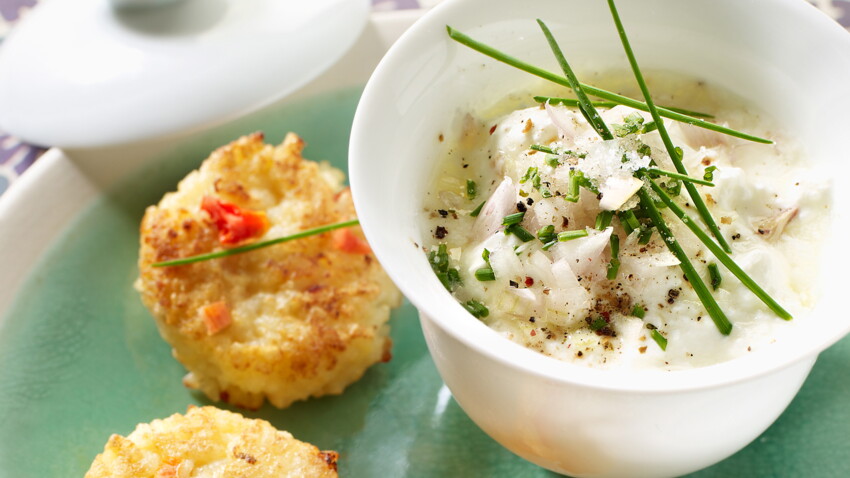 Fromage Frais Aux Herbes Galettes De Riz Decouvrez Les Recettes De Cuisine De Femme Actuelle Le Mag