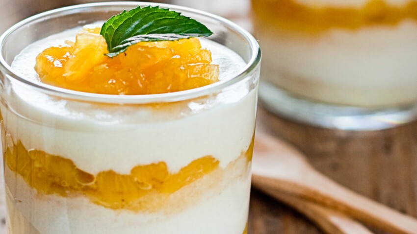 Pannacotta Ananas Coco Decouvrez Les Recettes De Cuisine De Femme Actuelle Le Mag