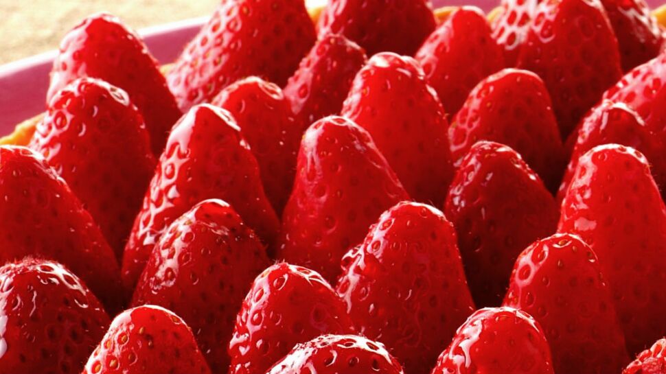 Tarte aux fraises sans crème patissière