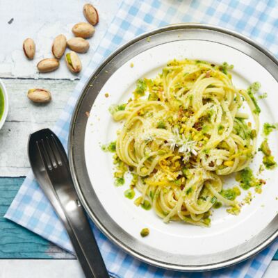 Linguine au citron et zaatar