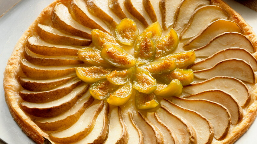 Tarte Aux Poires Et Aux Figues Caramelisees Decouvrez Les Recettes De Cuisine De Femme Actuelle Le Mag