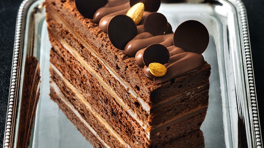 Cake Duo Chocolat Caramel Exotique De Nicolas Bernarde Decouvrez Les Recettes De Cuisine De Femme Actuelle Le Mag