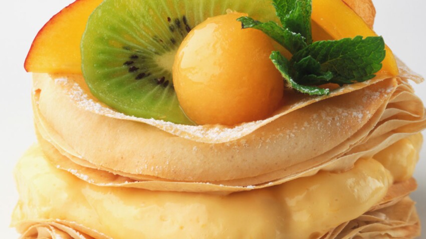 Millefeuilles A La Mangue Decouvrez Les Recettes De Cuisine De Femme Actuelle Le Mag