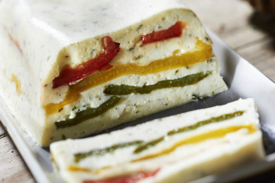 Les terrines végétariennes de l'été de la fraîcheur et de la