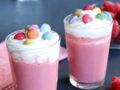 Milk shake fraises framboises aux Smarties