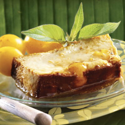 Flan Creole Aux Mirabelles De Lorraine Et A La Noix De Coco Decouvrez Les Recettes De Cuisine De Femme Actuelle Le Mag