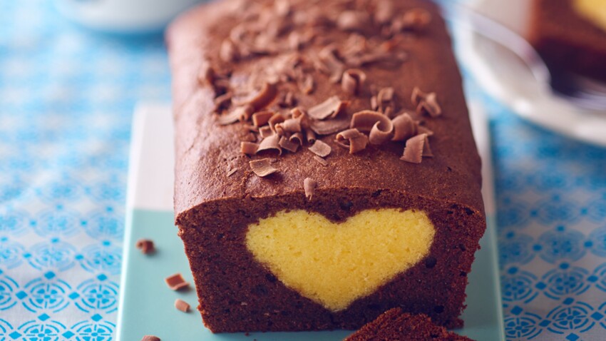 Cake Au Chocolat Cœur Blond Decouvrez Les Recettes De Cuisine De Femme Actuelle Le Mag