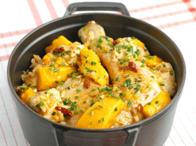 Cocotte de poulet à la mangue découvrez les recettes de