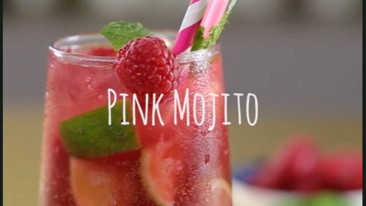 La Recette Du Pink Mojito En Video Femme Actuelle Le Mag