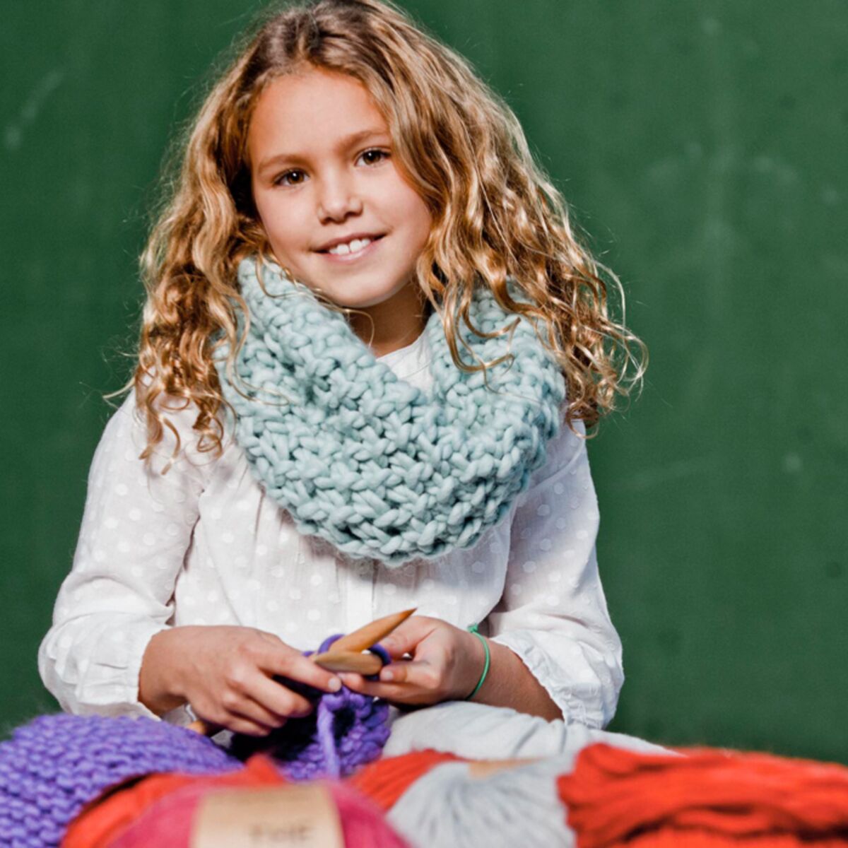 Snood enfant : le tuto We are knitters : Femme Actuelle Le MAG
